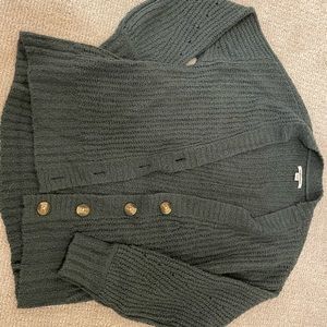 Green cardigan